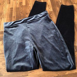 Jcrew Velvet Blue Leggings